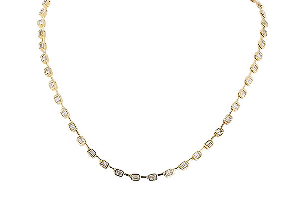 G273-78044: NECKLACE 2.05 TW BAGUETTES (17 INCHES)