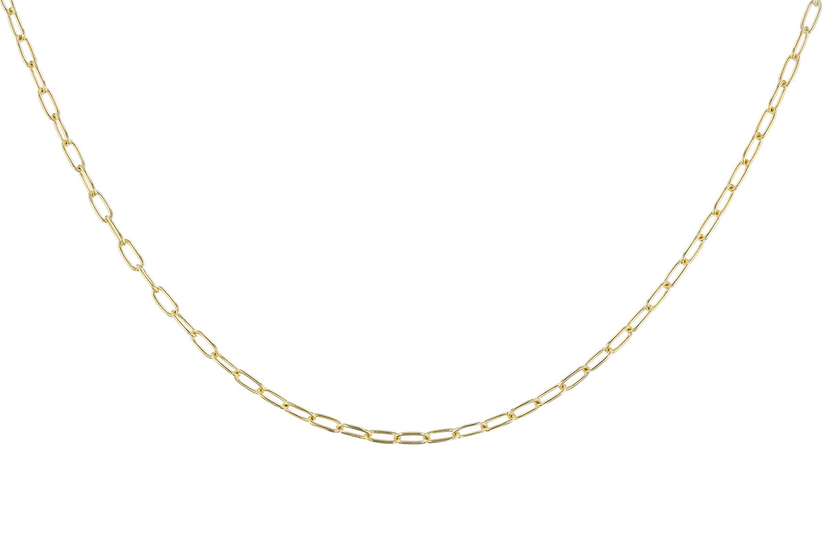 G273-78981: PAPERCLIP SM (24IN, 2.40MM, 14KT, LOBSTER CLASP)